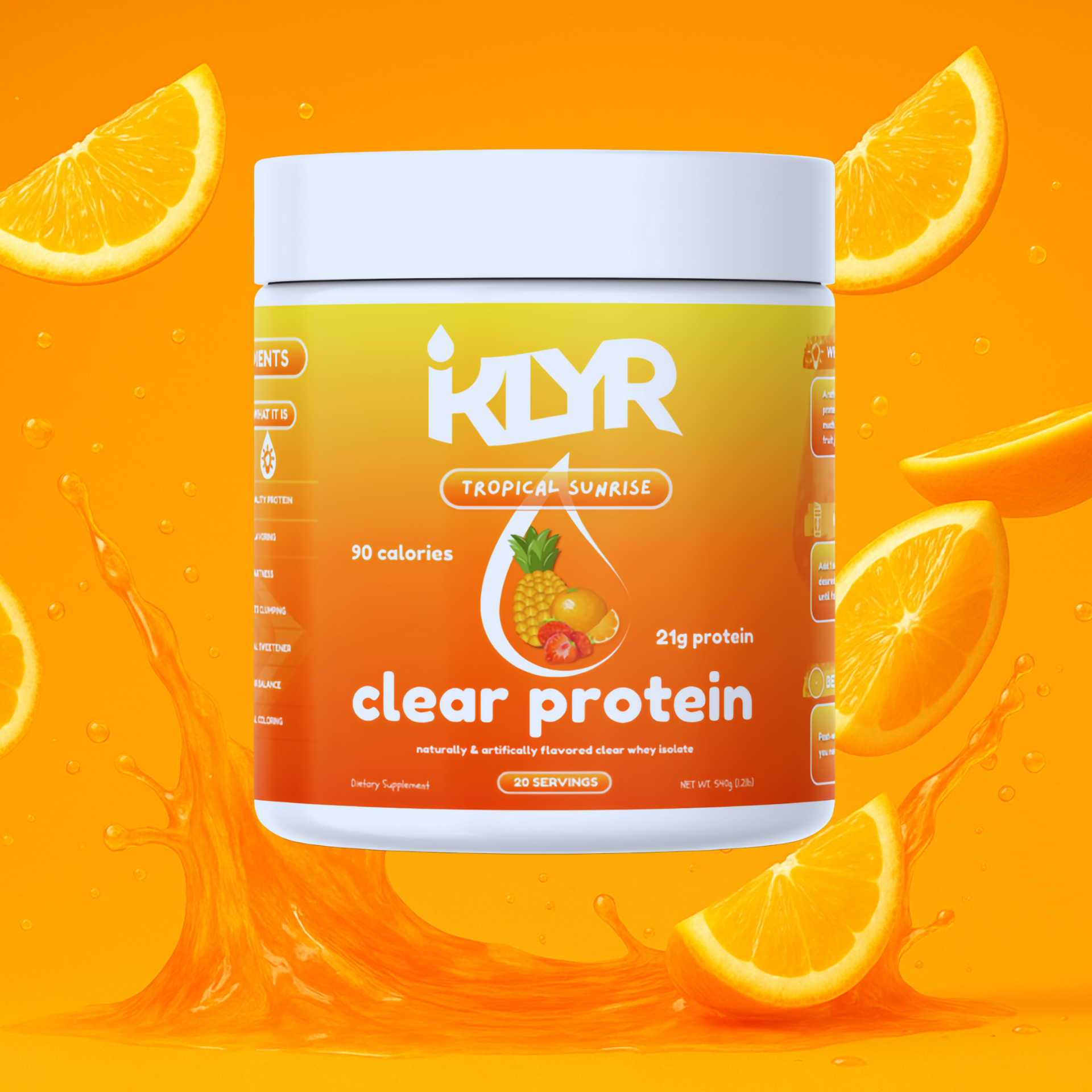 Clear Whey Protein - 20 Servings - Tropical Sunrise